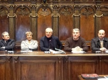 Da sinistra: Marcello Meroi, Antonio Delli Iaconi, Maurizio Federici, Silvano Olmi, Marco Ciorba