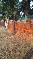 La recinzione senza più pannelli
