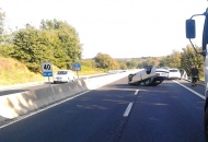 Incidente sulla superstrada Viterbo-Orte una Volvo ribaltata e sette persone coinvolte