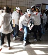 Studenti del Midossi di Vignanello in flash mob