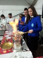 I ragazzi della scuola alberghiera di Viterbo