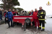 Nucleo sommozzatori del Comando provinciale dei Vigili del fuoco di Viterbo a richio chiusura