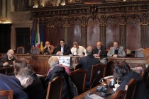 Un momento della conferenza stampa