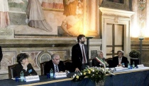 Da sinistra: Raffaella Saraconi, Giuseppe Fioroni, Dario Franceschini, Leonardo Michelini e Antonio Delli Iaconi