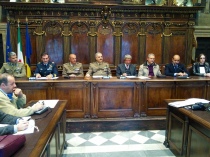 Da sinistra: Giuseppe Troisi, Paolo Briancesco, Giancarlo Mazzieri, Salvatore Mastrangelo, Antonio Delli Iaconi, Giancarlo Gabbianelli, Ottavio Luigi Mechelli ed Elena Dominici