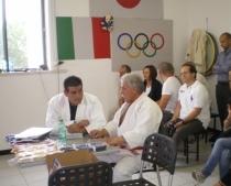 Il maestro Petti (a destra) e il coordinatore tecnico Lini