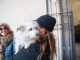 Irene Temperini con la sua Molly, la mascotte del convento