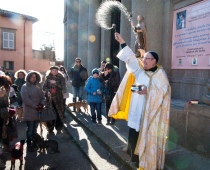 Padre Ludovico benedice gli animal