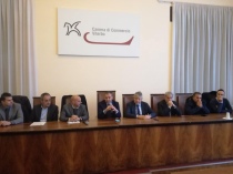 Da sinistra: Marco Sciscione, Paolo Zappi, Riccardo Scifo, Domenico Merlani, Umberto Fusco, Giovanni Arena, Enrico Panunzi e Umberto Nocchi